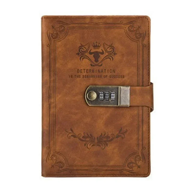 Leather Journal with Password Lock