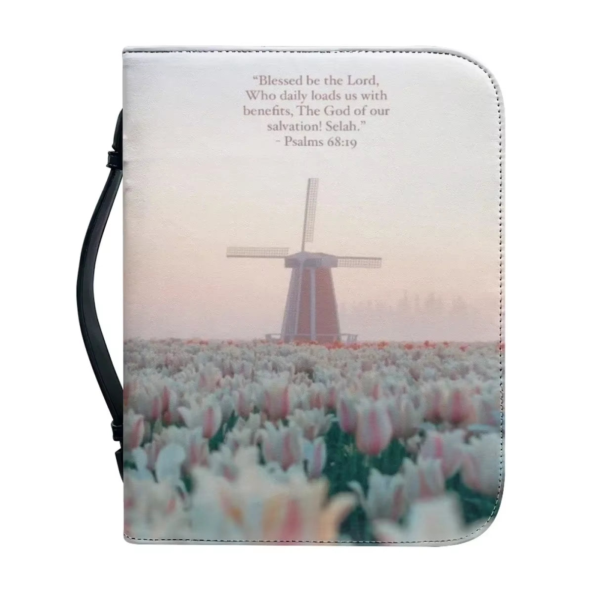 Bible Bag: Custom Praise Poetry β Leather Church Bible Cover & Study Handbag