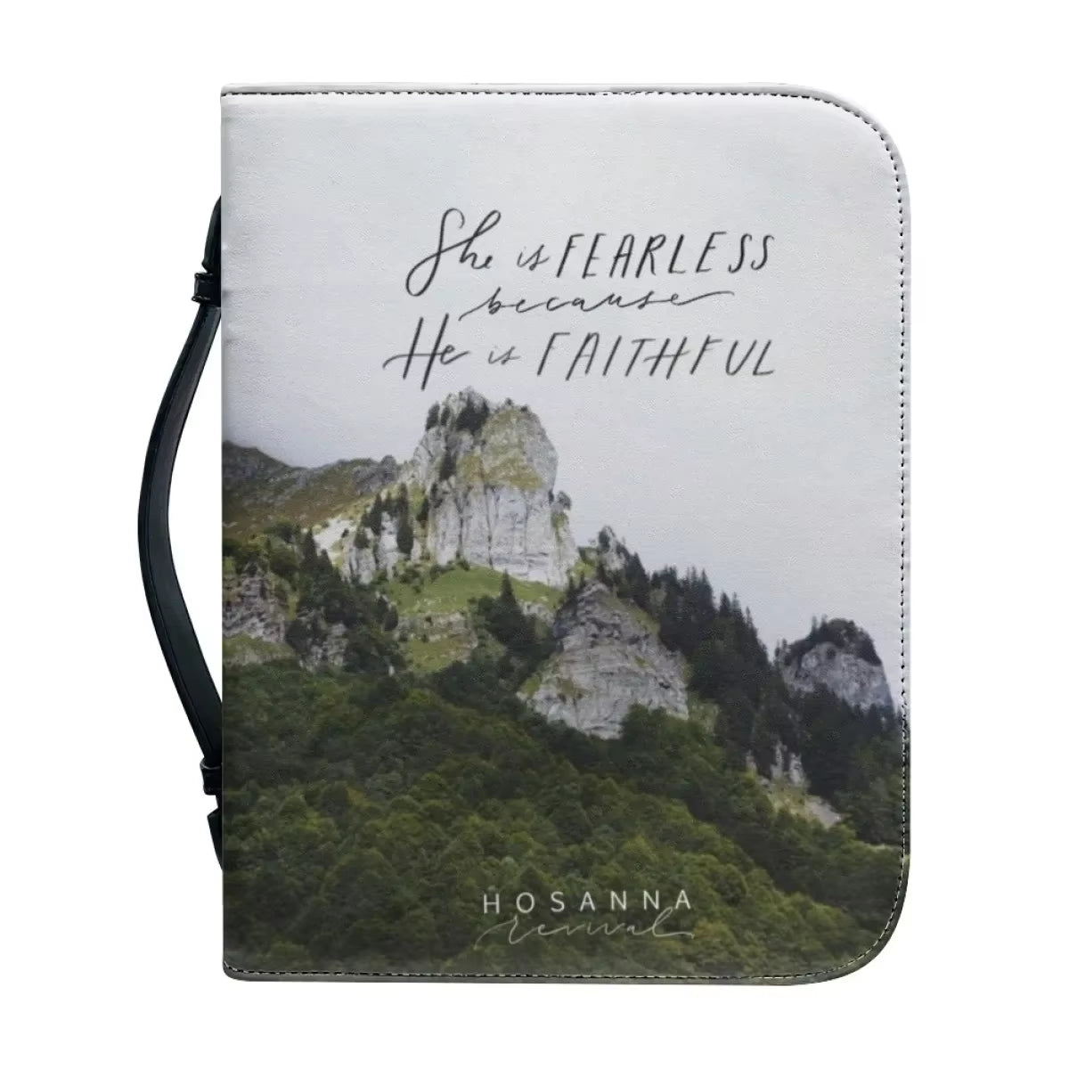 Bible Bag: Custom Praise Poetry β Leather Church Bible Cover & Study Handbag