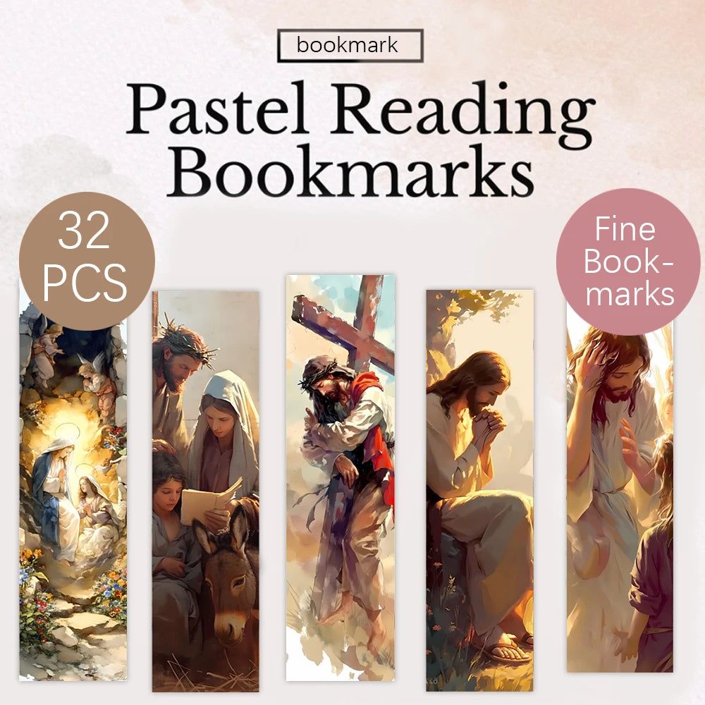 32Pcs, Religious Jesus Bookmark