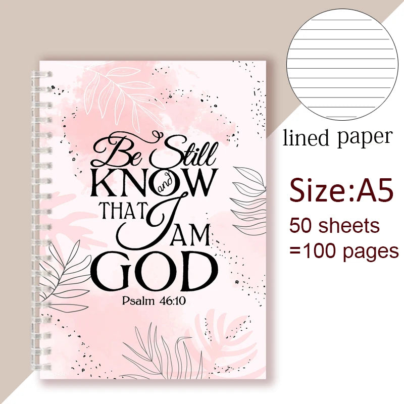 “Be Still & Know – Psalm 46:10 Spiral Notebook”