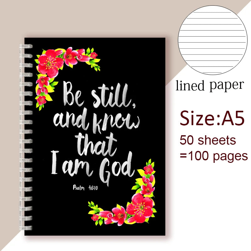 “Be Still & Know – Psalm 46:10 Spiral Notebook”