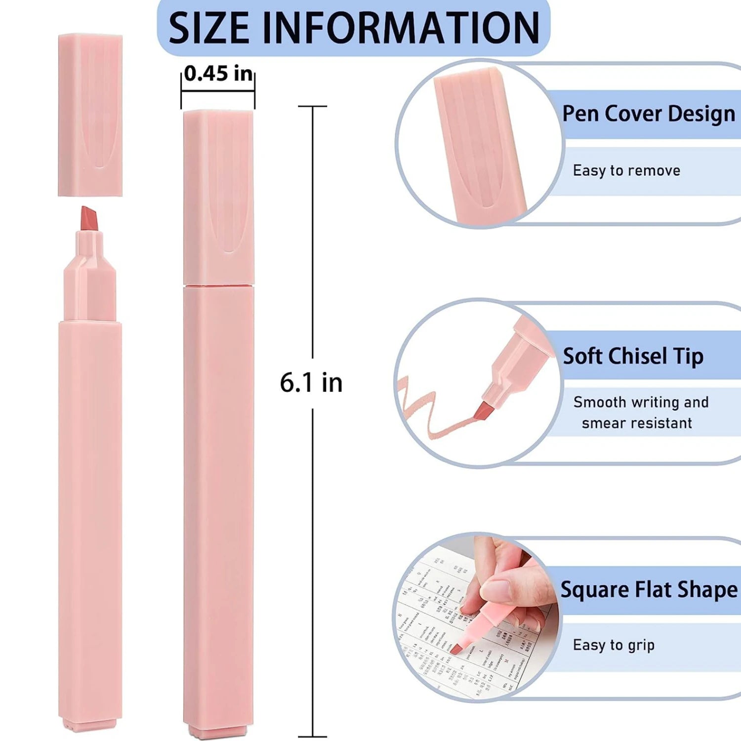 Highlighters Cute Pastel Pens 12 Colors Bible Pens No Bleed with Soft Tip Aesthetics Pens Markers Kawaii Stationary for Students