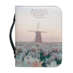 Bible Bag: Custom Praise Poetry – Leather Church Bible Cover & Study Handbag