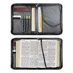 Bible Bag: Custom Praise Poetry – Leather Church Bible Cover & Study Handbag