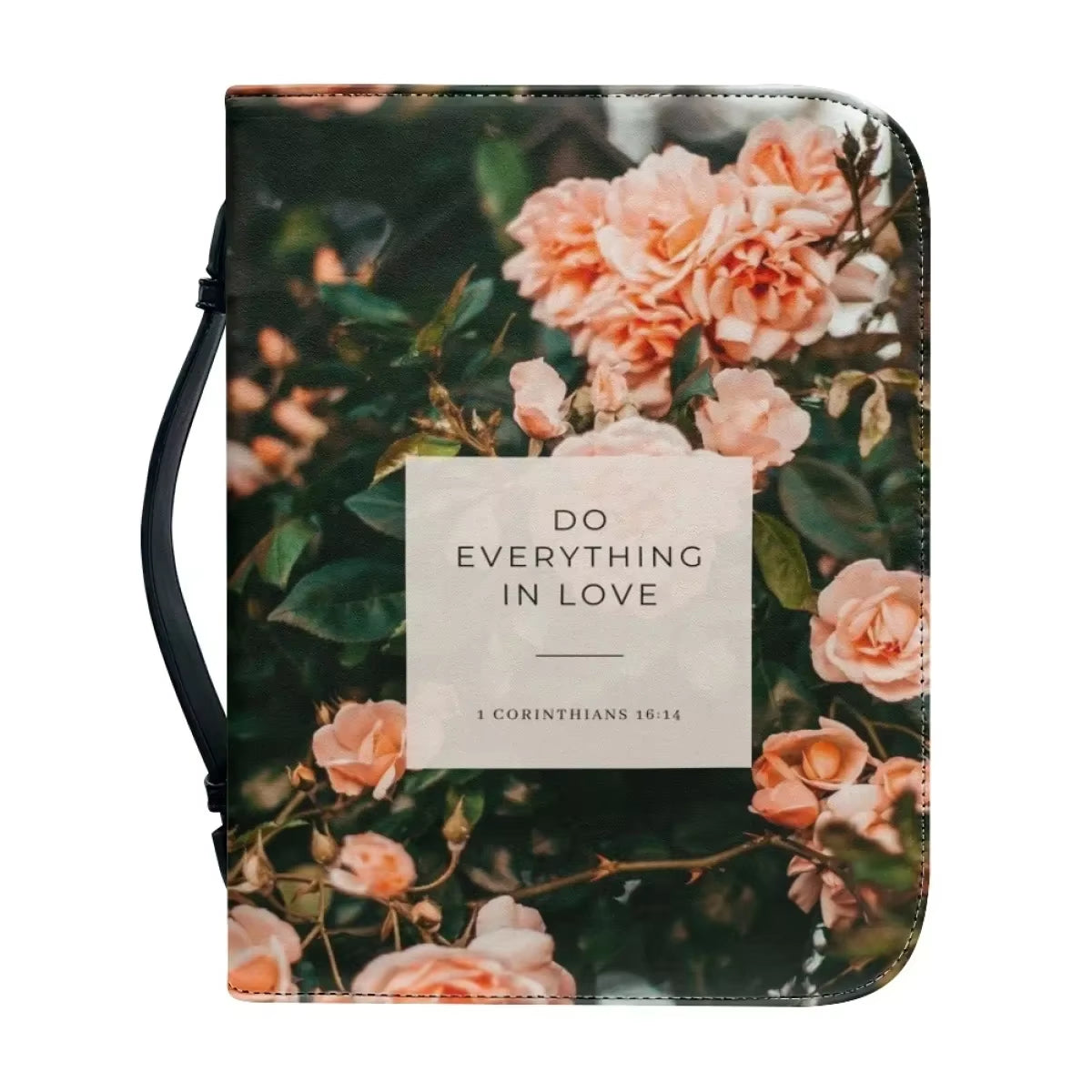 Bible Bag: Custom Praise Poetry – Leather Church Bible Cover & Study Handbag